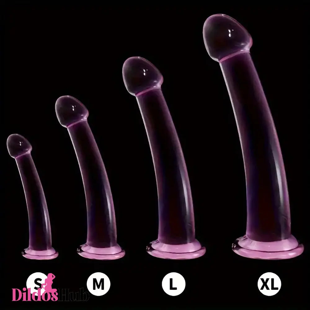 6.1in 6.89in 7.87in 8.66in Pink Anal Plug Dildo For Butt Vagina Clit Expander