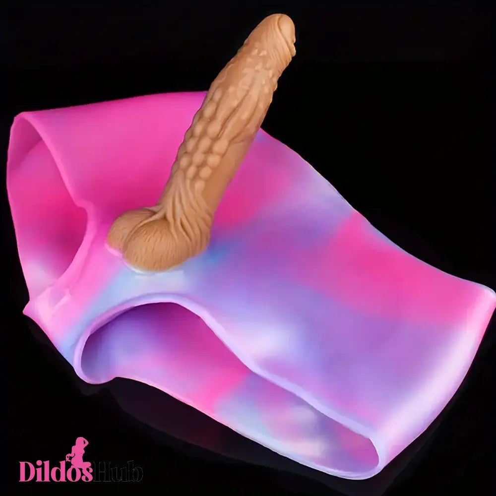 6.61in Soft Silicone Strap on Dildo Pants For Women G Spot Sex Stimulation