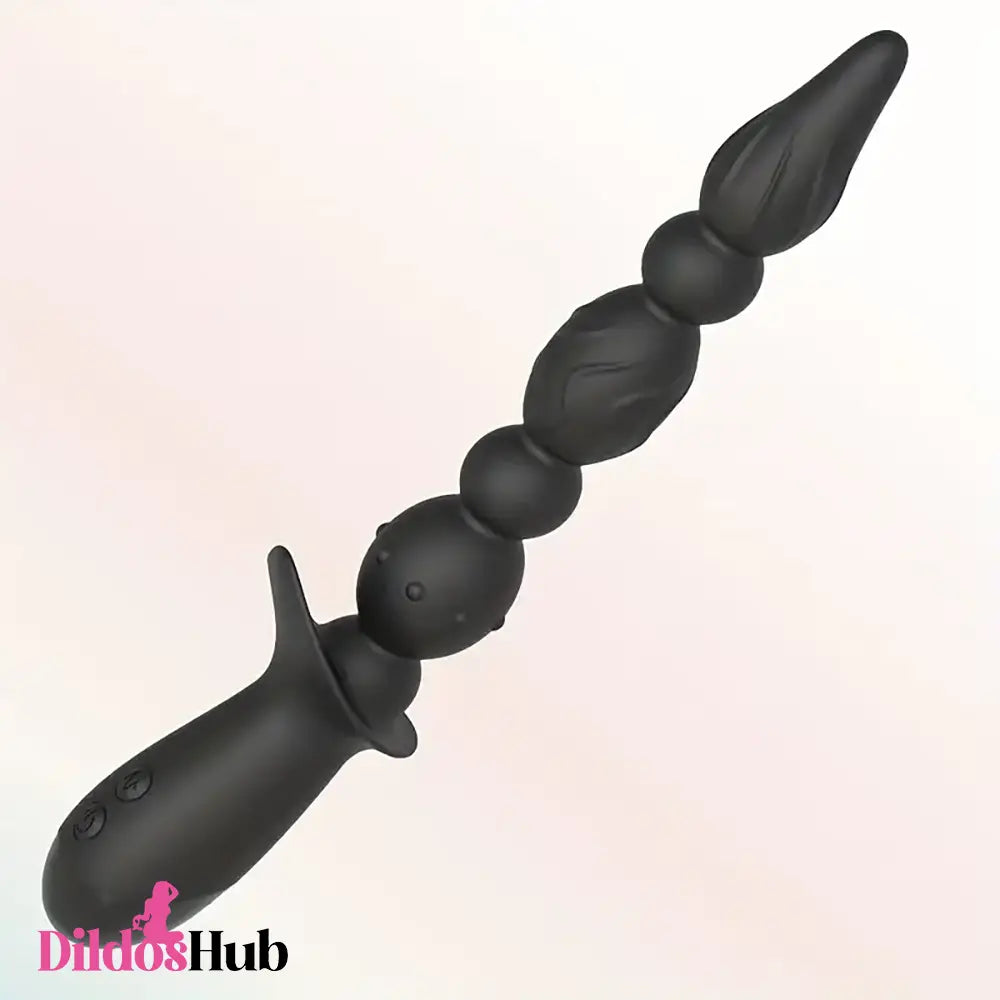 10.3in Rechargeable Vibrating Anal Plug Dildo Flexible Auto Bullet Vibrator