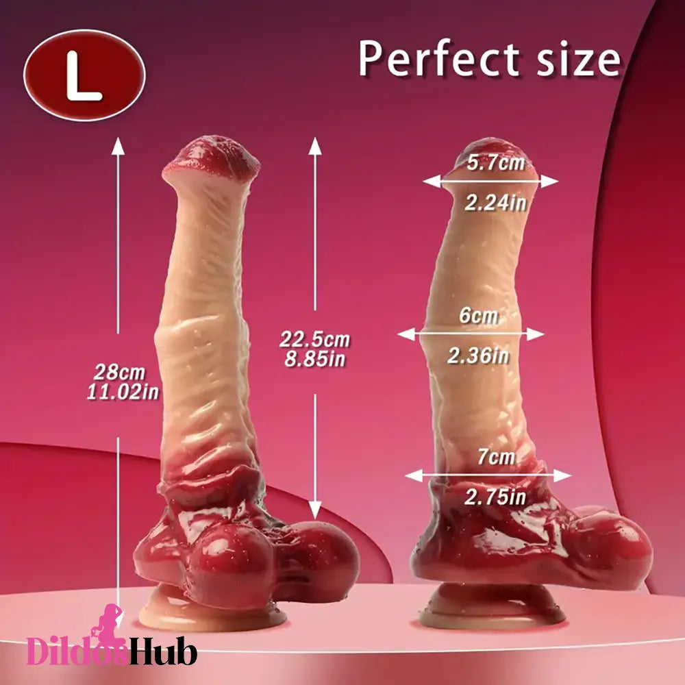 7.48in 9.64in 11.02in Silicone Soft Big Monster Horse Dildo For G-Spot Sex