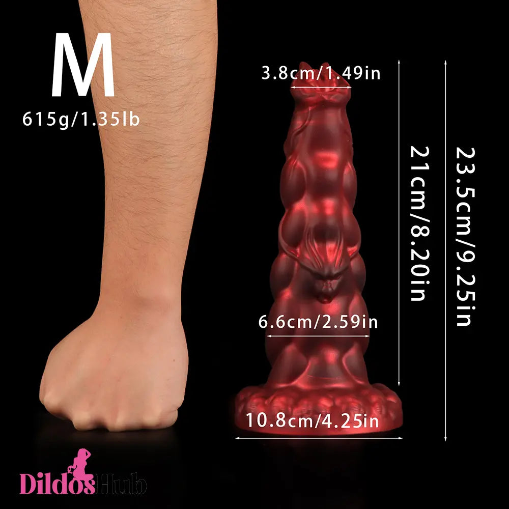 8.07in 9.25in 10.55in 12.59in Fantasy Dragon Silicone Big Soft Cock Dildo