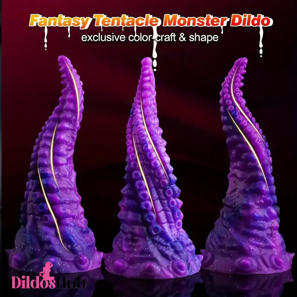 10in Big Octopus Tentacle Silicone Soft Dildo For Anal Prostate Couple Gift