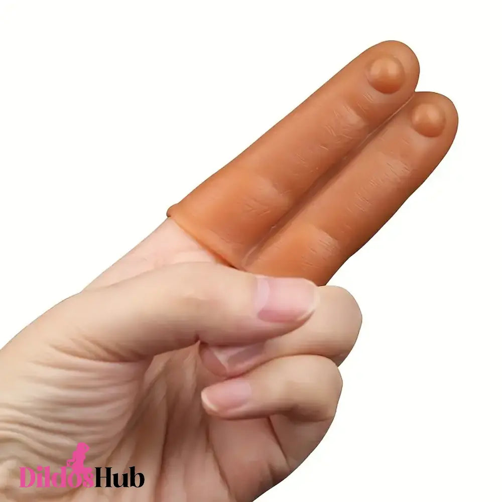 2.95in Mini Finger Dildo Spiked Spotted Sex Toy For G Spot Sex Stimulation