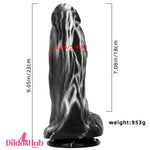 9.05in Large Thick Silicone Soft Mixed Color Dildo For Clitoris Stimulator Dildos Hub