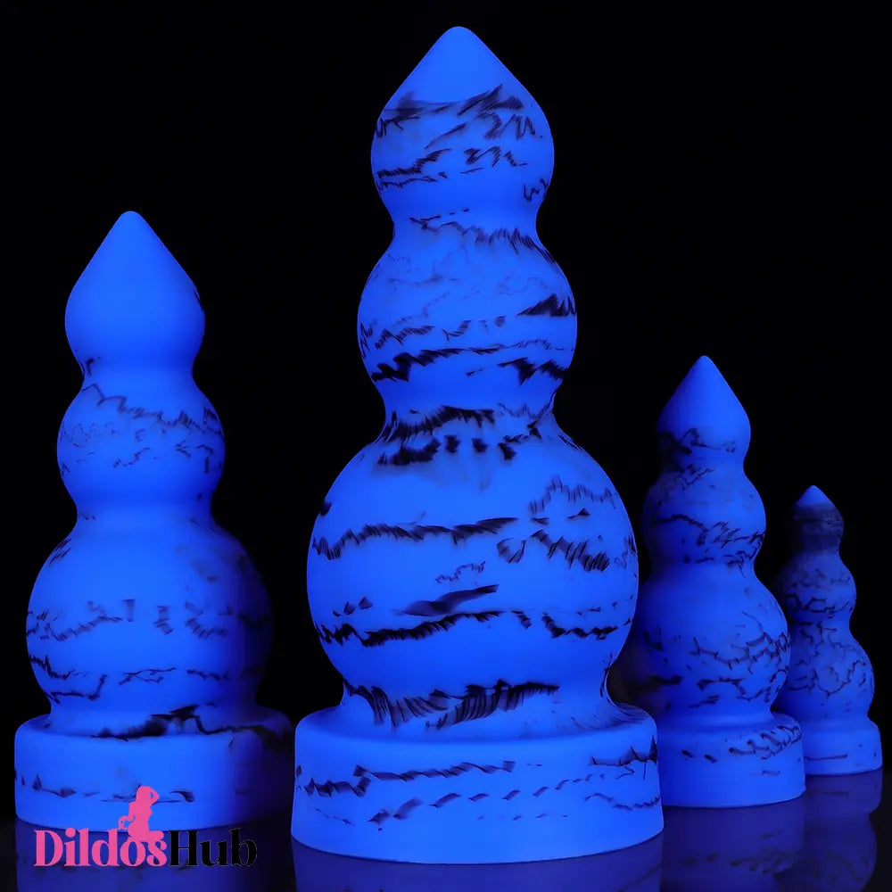 4.13in 6.1in 8.07in 11.43in Fantasy Silicone Soft Butt Plug Couple Gift Dildo