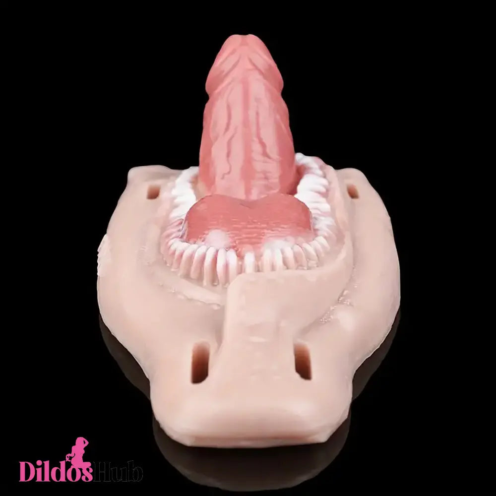 2.59in Super Small Silicone Strap on Wearable Dildo with Teeth For Women
