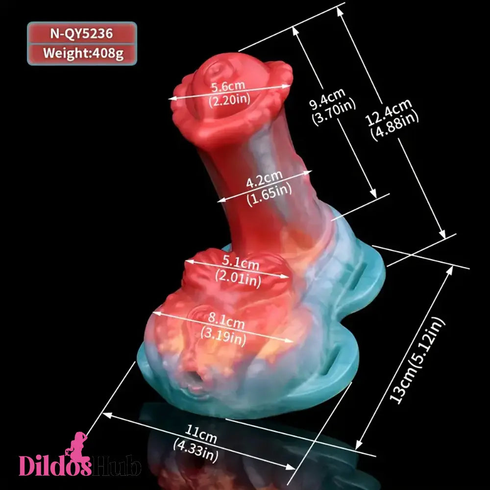 4.88in Silicone Soft G-Spot Massage Small Ejaculating Strap on Feel Dildo