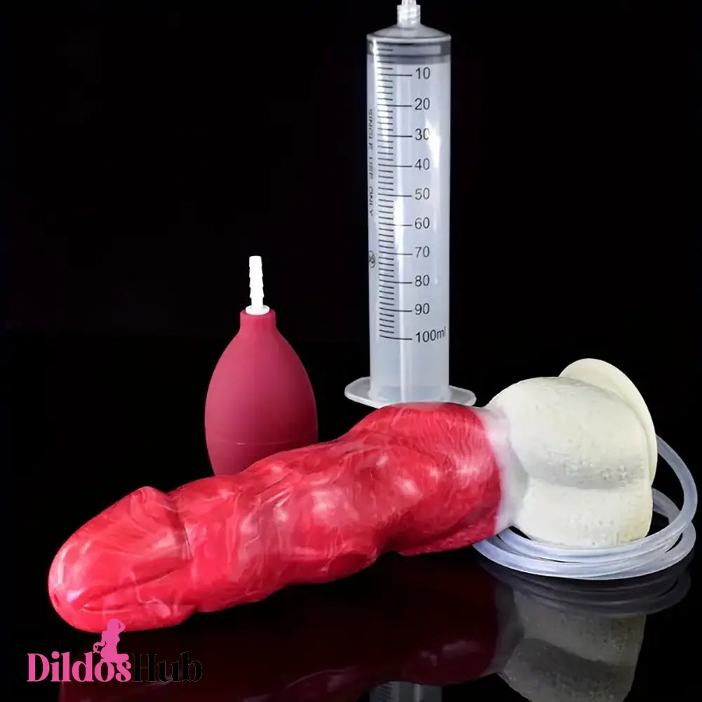 8.94in Fantasy Silicone Soft Ejaculating Big Dildo For Anal Adult Women