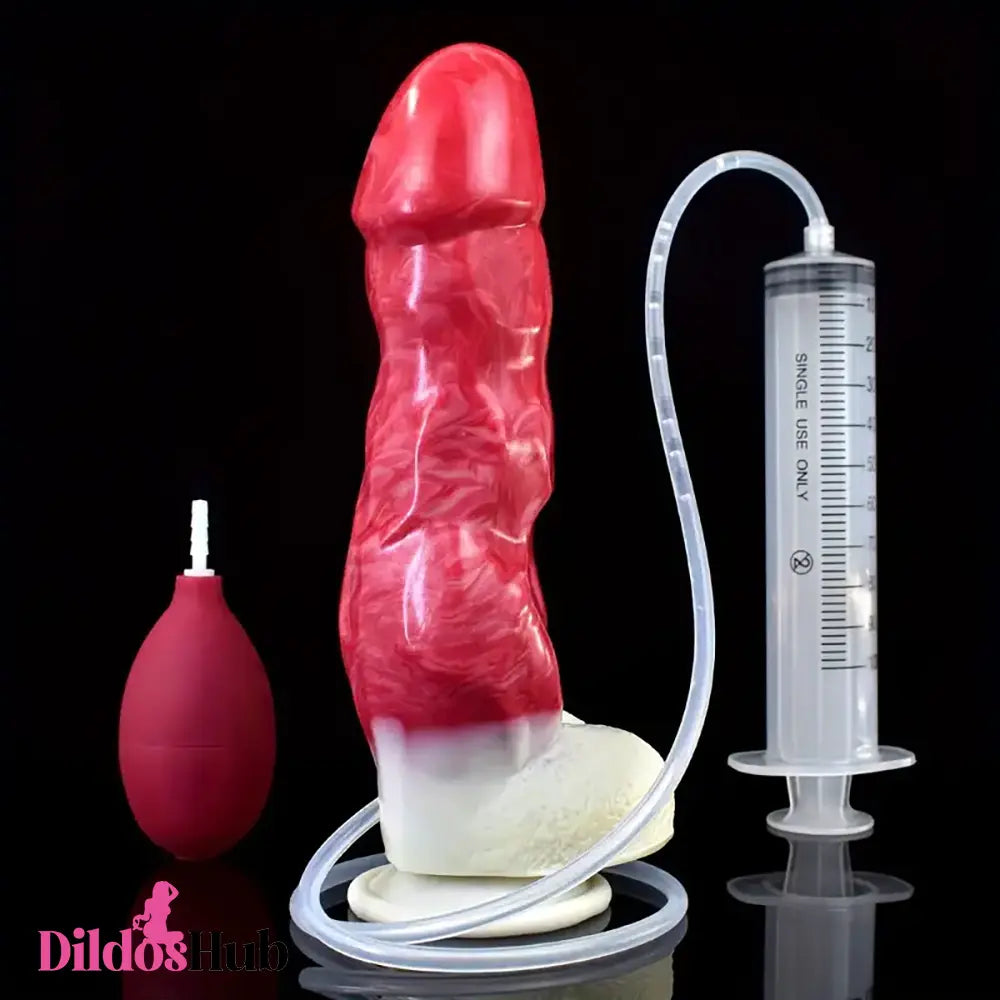 8.94in Fantasy Silicone Soft Ejaculating Big Dildo For Anal Adult Women
