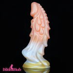 7.4in Soft Silicone Fantasy Dragon Spiked Dildo Female Male Masturbator - Dildos Hub
