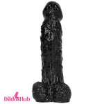 12.2in Super Big Thick Realistic Black Dildo BDSM Sex Toy For Women - Dildos Hub