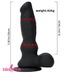 7.87in Silicone Soft Mixed Color Dog Cock Dildo For Vaginal Masturbator - Dildos Hub