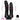 5.51in 5.9in 6.5in 9.44in Big Black Real Feeling PVC Dual Ended Dildo - Dildos Hub