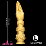 7.28in 9.84in 13.38in Premium Silicone Soft Fist Hands Big G Spot Dildo Dildos Hub