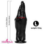 6.3in 8.66in 11.02in Women Men Big Black Thick Hands Fisting Dildo - Dildos Hub