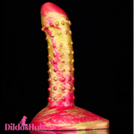 7.6in Soft Silicone Fantasy Spiked Powerful Suction Cup Dildo Anal Sex Toy - Dildos Hub