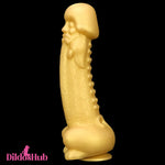 11.8in Liquid Huge Soft Silicone Fantasy Thick Gold Anal Female Dildo Dildos Hub