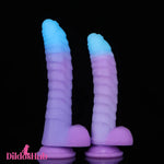 8.15in 9.06in Mixed Color Silicone Gradient Big Soft Odd Dildo For Men Toy Dildos Hub