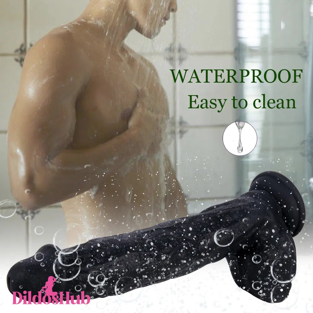 10.6in Silicone Penis Dildo Sex Toy With Sucker For G Spot Love Dildos Hub