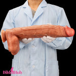 17in Super Large Long Silicone Soft Dual Density Anal Women Men Dildo Dildos Hub