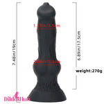 7.48in Silicone Soft Mixed Color Dog Cock Dildo For Anal Vaginal Sex Toy - Dildos Hub