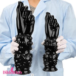 7.67in 11.41in 14in Large Thick Black Hands Fist Dildo For Vagina Massager Dildos Hub
