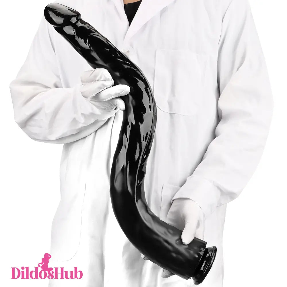 18.11in 22.83in Big Long Black Dildo Huge Penis BDSM Love Orgasm - Dildos Hub