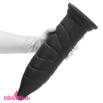 14.37in Odd Long Big Silicone Soft Black Dildo Butt Plug For Love Orgasm Dildos Hub