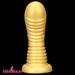 7.08in Premium Soft Liquid Silicone Thick Spiked Anal Butt Plug Dildo Dildos Hub