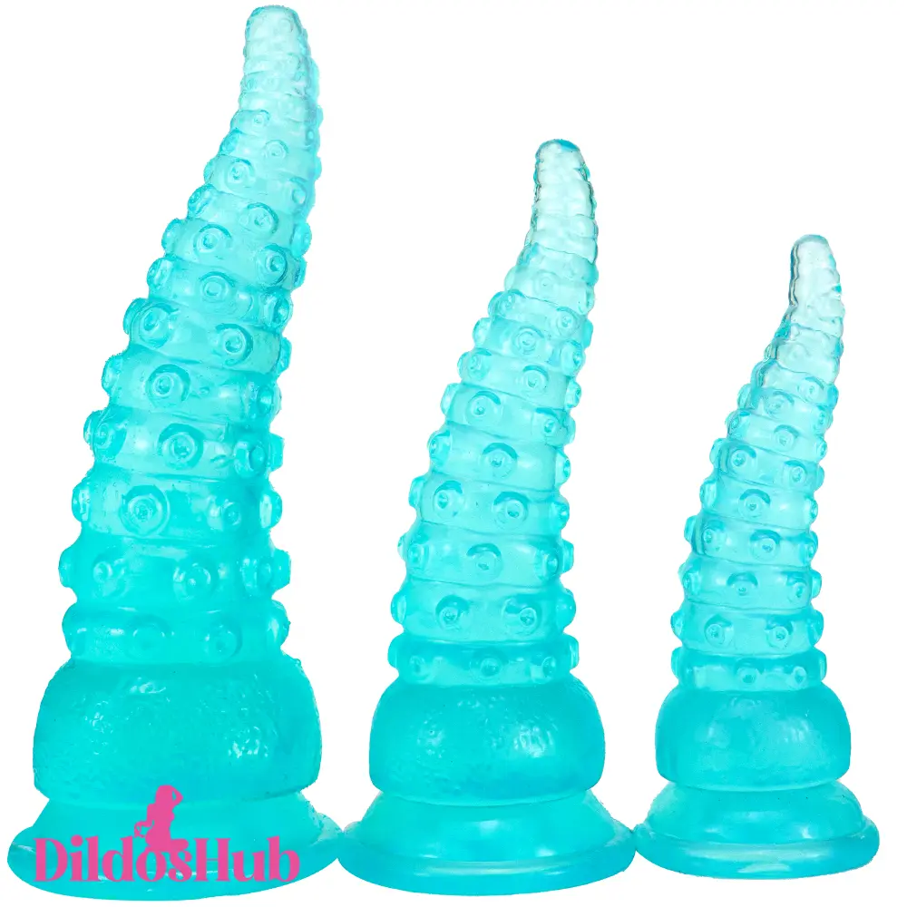 6.02in 7.05in 8.26in Tentacle Octopus Wide Animal Dildo With Suction Cup - Dildos Hub