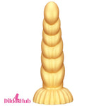5.51in 7.87in 10.23in Gold Silicone Soft Fantasy Dildo For Clit Masturbator - Dildos Hub
