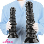 7.48in 11.22in 15in Super Huge Black Spiral Animal Octopus Anal Plug Dildo Dildos Hub