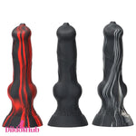 7.48in Silicone Soft Mixed Color Dog Cock Dildo For Anal Vaginal Sex Toy - Dildos Hub