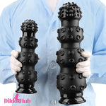 6.7in 9.84in 13.38in Super Black Animal Octopus Thick Adult Butt Plug Dildo Dildos Hub