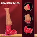 12.6in 14.37in 15.94in Liquid Silicone Animal Horse Cock Super Long Dildo Dildos Hub