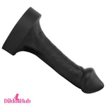 10.63in 12.6in 13.77in Silicone Big Soft Curved Black Dildo Women Sex Toy Dildos Hub