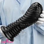 6.1in 8.46in 10.43in Fantasy Black Large Dildo Butt Plug For Fisting G-spot Dildos Hub