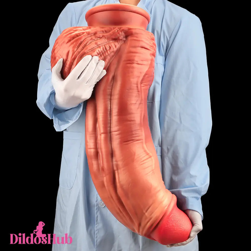 26.18in Realistic Super Long Huge Thick Soft Fat Big Penis Dildo Anal Toy Dildos Hub