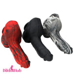 9.05in Premium Large Silicone Soft Mixed Color Dildo For Clitoris Stimulator - Dildos Hub