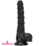 9.25in 9.64in 11.02in Big Black Animal Horse Cock Suction Cup Dildo - Dildos Hub