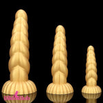 5.51in 7.87in 10.23in Gold Silicone Soft Fantasy Dildo For Clit Masturbator - Dildos Hub
