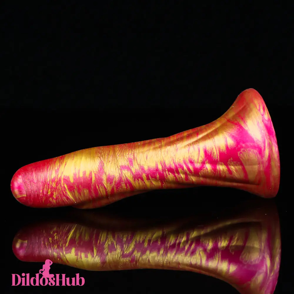 4.56in Soft Silicone Fantasy Finger Dildo With Sucker Hands-Free Play - Dildos Hub