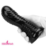 7.08in Fantasy Black Spiked Thick Dildo For Anus Vagina G-spot Simulation Dildos Hub