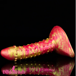 7.6in Soft Silicone Fantasy Spiked Powerful Suction Cup Dildo Anal Sex Toy - Dildos Hub