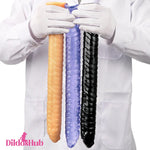 15.35in Long Huge Colorful Dildo For Anal Vaginal Expansion Masturbator - Dildos Hub