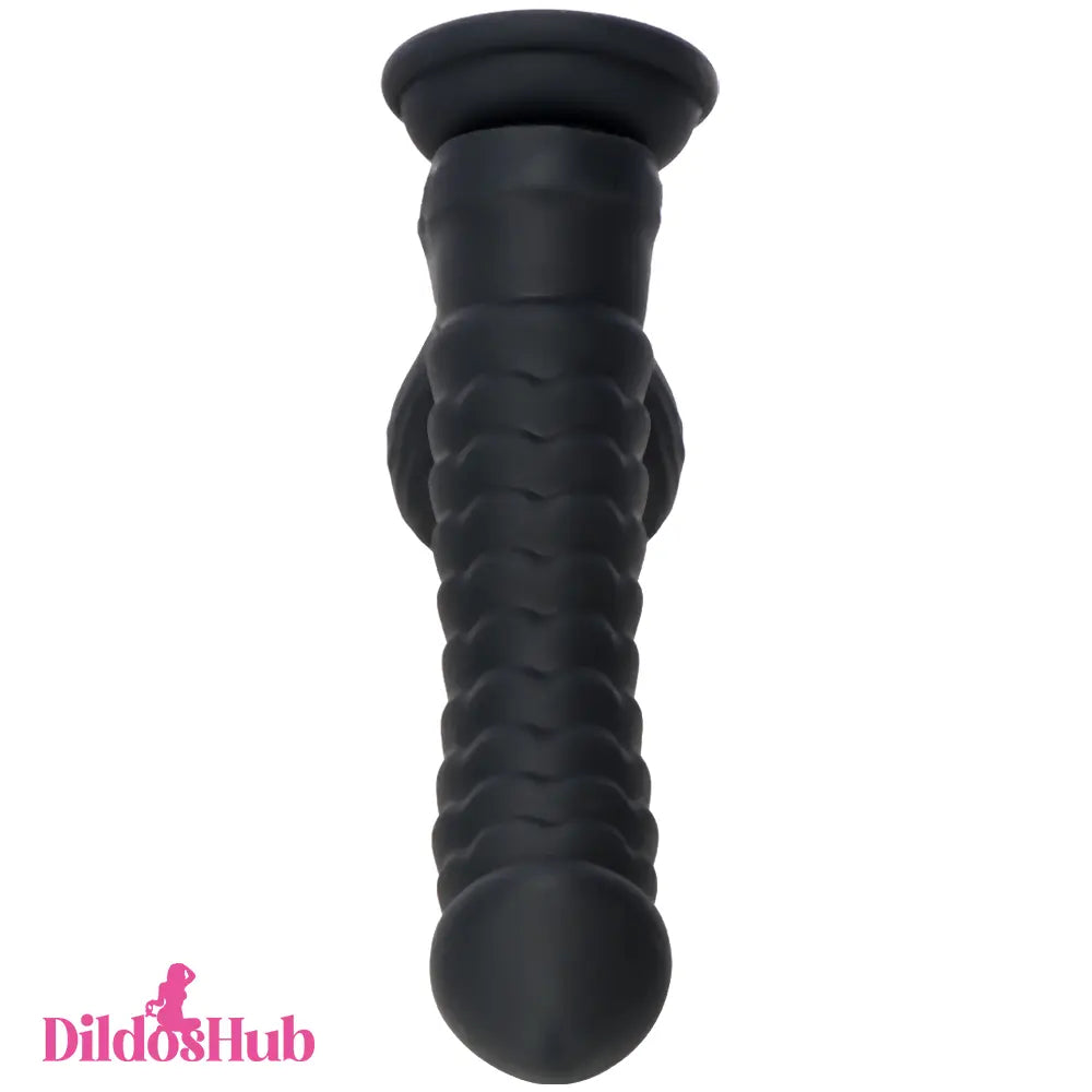 8.07in Big Fantasy Double Layer Silicone Soft Scale Caterpillar Odd Dildo - Dildos Hub