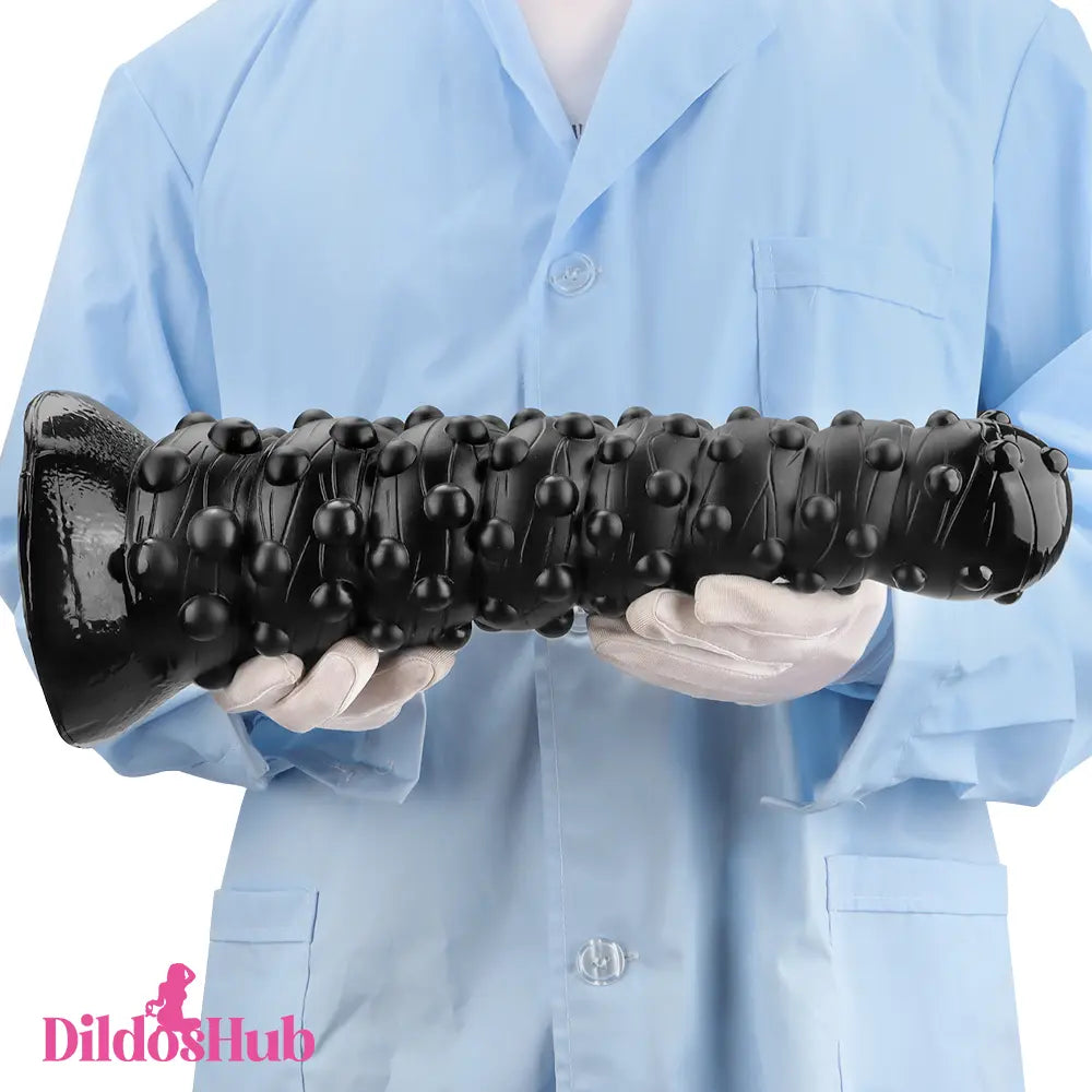 7.48in 11.22in 15in Super Huge Black Spiral Animal Octopus Anal Plug Dildo Dildos Hub