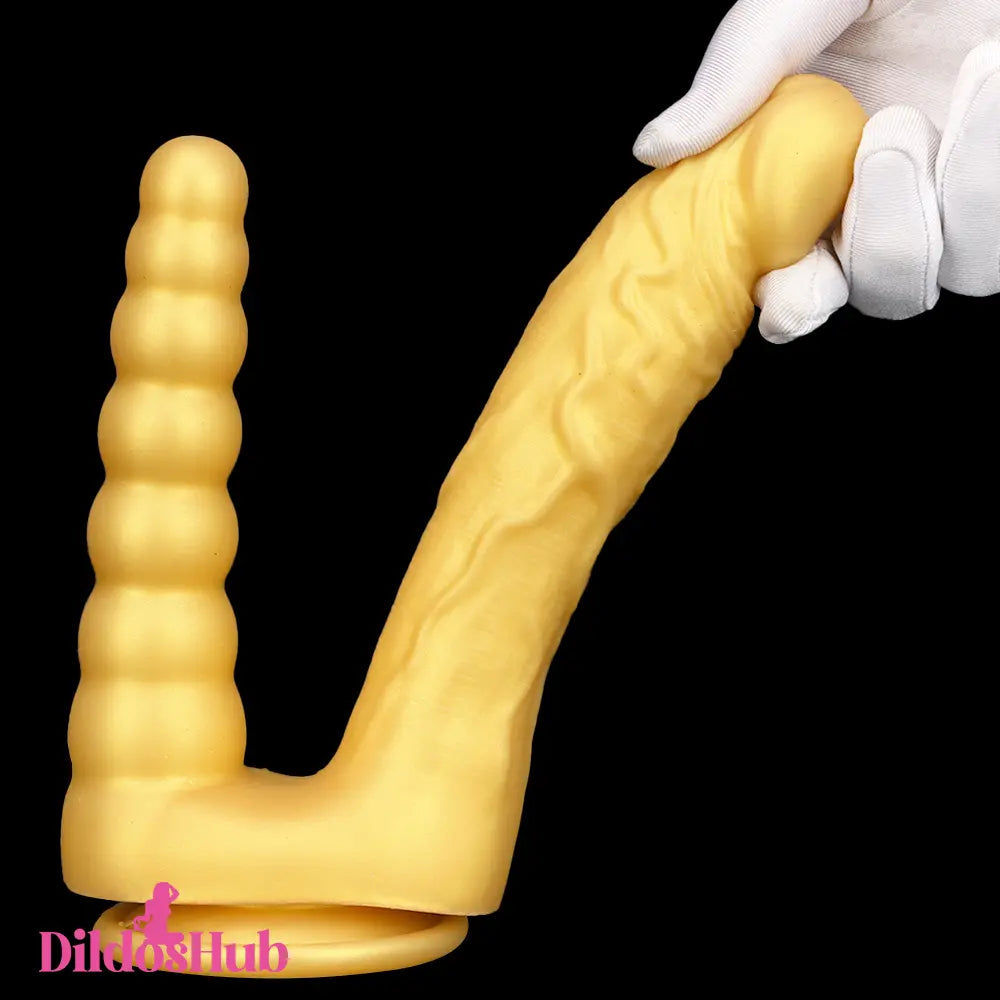8.07in Silicone Big Soft Dildo Double Heads Dildo Butt Plug For G-spot Sex Dildos Hub