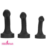 10.63in 12.6in 13.77in Silicone Big Soft Curved Black Dildo Women Sex Toy Dildos Hub