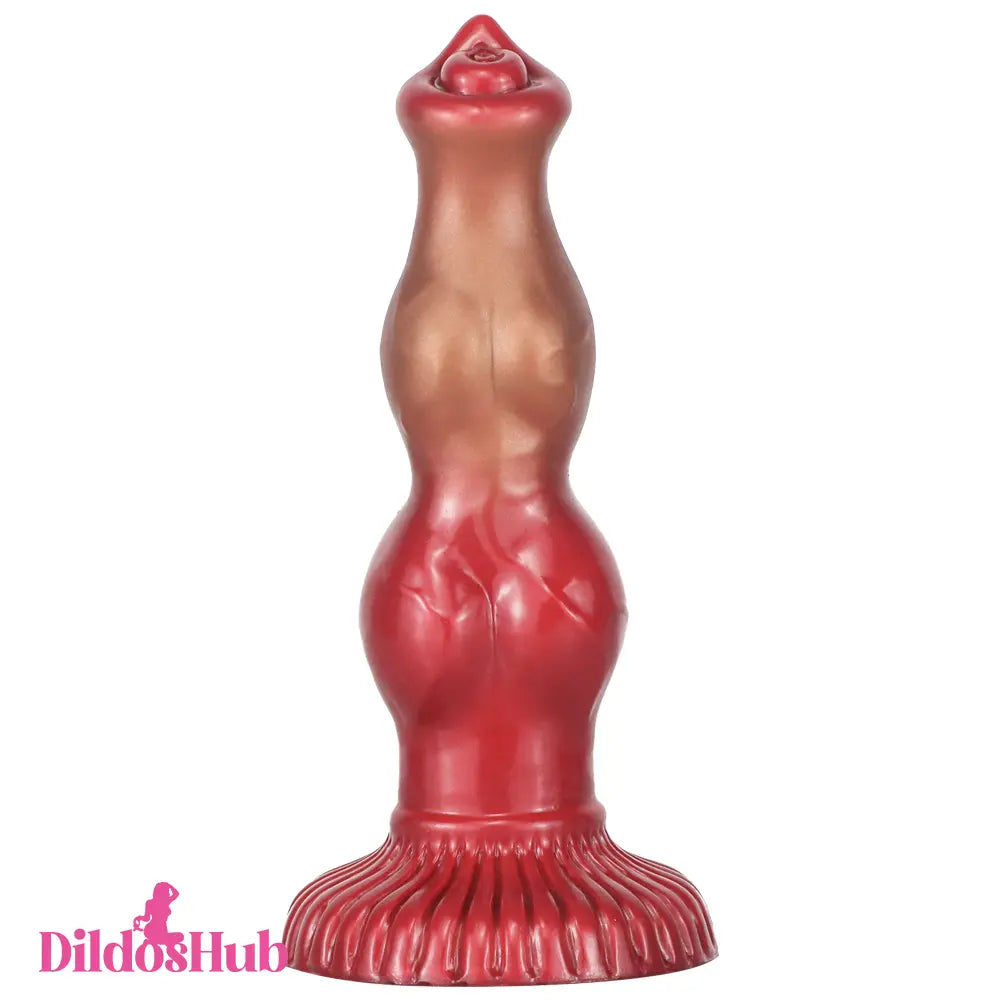 6.69in 7.48in 9.06in Silicone Fantasy Animal Dog Soft Cock Dildo Adult Toy Dildos Hub